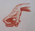 Michael Hensley Drawings, Human Hands 15